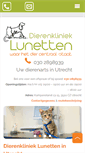 Mobile Screenshot of dierenklinieklunetten.nl