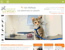 Tablet Screenshot of dierenklinieklunetten.nl